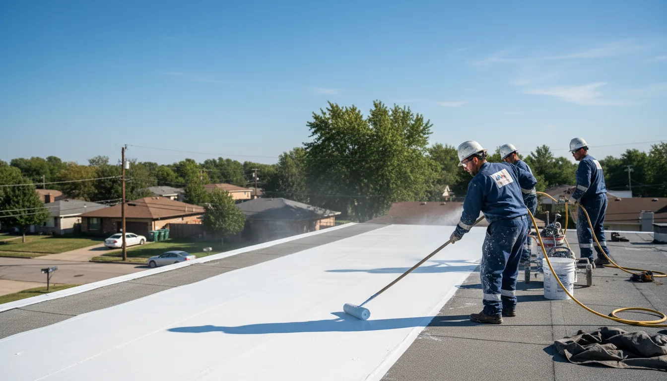 Commercial roof coating in California near me